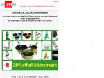 20% Off All Kitchenware from ShoppingSquare, 3 Days Only