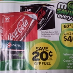 Purchase Any 2 30 Can Block of Coke/Zero/Diet for $40 Then Get 20c off Fuel Voucher