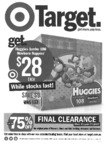 Target: Huggies Nappies $28 for The Jumbo Packs (Found in Perth CBD but possibly Nation Wide)