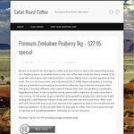 1kg Premium Zimbabwe Peaberry fresh roasted coffee $27.95 inc shipping
