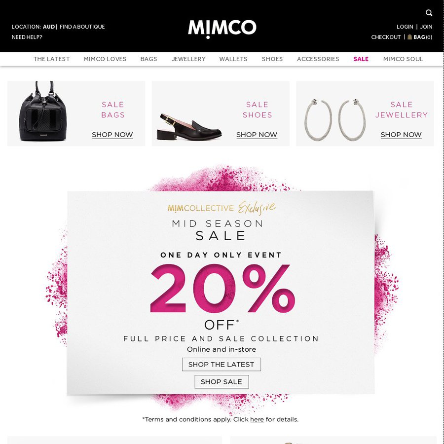 Mimco on sale shoes outlet