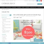 Win a $500 Rug Voucher at Catwalk Rugs