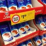 Lindt Creamy Milk Block Chocolate 100g Coles World Square Sydney $1.50 Expiry 30th December 2015