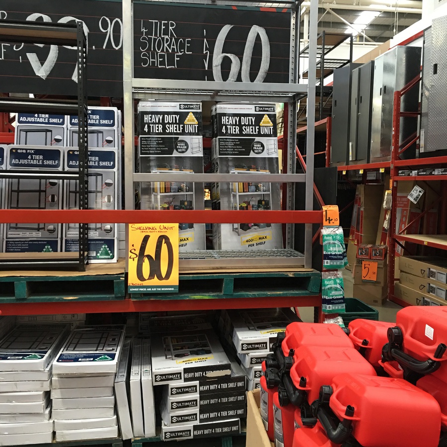 Ultimate storage heavy duty shelving unit 60 bunnings ozbargain