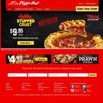 Pizza Hut - 4 Large Pizzas + 4 Sides for $40 Delivered