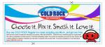 COLD ROCK regular icecream: Buy 1 get 1 free