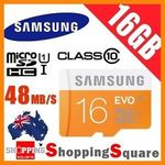 Samsung EVO Micro SD 16GB/64GB $7.59/ $23.48 Delivered @ Shopping Square eBay [$7.50 @ PC Byte eBay]