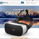 V3 All in One VR Headset ($129.00USD/~ $174AUD) + Further $10, $20, or $30USD off @ GeekBuying