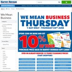 Harvey Norman - 10% Back in Form of Harvey Norman Gift Cards When You Spend over $200 (THURSDAY ONLY)