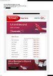 Virgin Blue/V Australia: LA and beyond sale