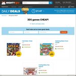 Mighty Ape: 3Ds Deals: Cooking Mama (2 Titles) Codename Steam $10 ($35 for All 3 Delivered)