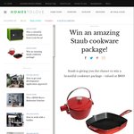 Win a Staub Kitchenware Pack (Includes Cast Iron Kettle/Teapot with Infuser and Cast Iron American Square Grill) Worth $801