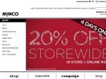 Mimco 20% off Storewide & Online (4 Days Only)