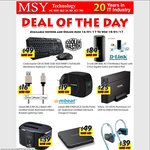 MSY D-LINK 868L AC1750 Router $84, Cooler Master CM Storm Octane Mouse + Keyboard $49, USB3 HD Enclosure $25, QC2 Charger $19