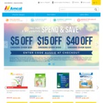 Spend $50 Get $5 off, Spend $100 Get $15 off or Spend $200 Get $40 off at Amcal.com.au