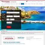 CheapTickets - 16% off Selected Hotels ($USD) Book by 30 April 2017 (US Central Time); Travel by 30 September 2017