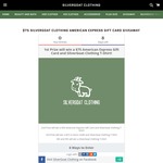 Win 1 of 5 US$25-75 AmEx GiftCard and/or T-Shirt Prizes from SilverGoat Clothing 