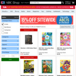 ABC Shop 15% off Sitewide This Long Weekend