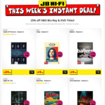 [JB HiFi Instant Deal] 25% off HBO Blu-Ray & DVD Titles, Instore and Online (Instant Deal Coupon Code Required)