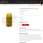 Buy 2 Cases of Hawkers Rover Henty St Ale (48x 375ml Cans) for $99 (Save $41) + Free Delivery @ CCLiquor