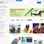 20% off Selected Sellers on eBay