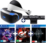 PlayStation VR V2+ PS4 Camera + 3 Games $336.50 Delivered at EB Games eBay Store