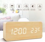 Antank Digital LED Wooden Alarm Clock, $11.99 + Shipping @ Antank (Fulfilled by Amazon AU)