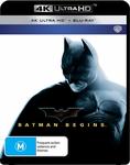 4K Blu Rays, Batman Begins, Dark Knight and Others $14.98 (Free Delivery with Prime) @ Amazon AU