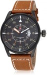 NAVIFORCE 9044 Waterproof Men's Quartz Watch with Leather Watchband US$9.24 (~ AU$12.58 Inc. Tax) Delivered @ Zapals