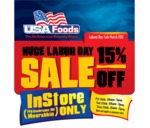 USA Foods 15% off Labour Day Sale [Melbourne]