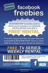 Free TV Series Weekly Rental @ Blockbuster