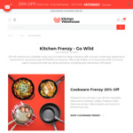 Kitchen Frenzy - 20% off Online (Some Exclusions Apply) @ Kitchen Warehouse