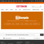 Cotton On OzBargain12 Sale - 20% off Full Priced Items