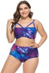 2pcs Starry Sky Print Plus Size Bikini Set Beachwear US $15.99 (~AU $23.35) + Trackable Free Shipping @ KimCurvy