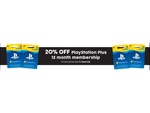 PlayStation Plus 12 Month Membership $63.95 (20% off) @ Target