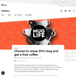 [NSW] Bring Your Mug/Reusable Cup & Get a Free Coffee @ Westfield Sydney