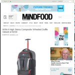 Win A High Sierra Composite Wheeled Duffle Worth $259 from MiNDFOOD