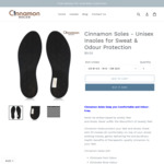 50% off All Natural Cinnamon Insoles - $4.75 (Was $9.50) - Free Delivery @ Cinnamon Insoles