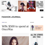 Win a $500 OnceWas Voucher from Fashion Journal