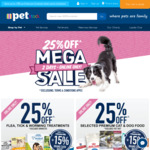 25% off Sale (Exclusions Apply) @ PETstock (Online Only)