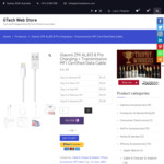 Xiaomi ZMI AL813 8 Pin Charging + Transmission MFi Certified Data Cable $14.39 Delivered @ GTech Web Store