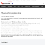25, 50, or 75% Extra Status Credits on Eligible Qantas Domestic Flights