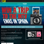Win a Trip to Spain for The EMAs from MTV/Fujifilm