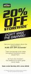 20% Off Storewide at Autobarn - 7th & 8th June only