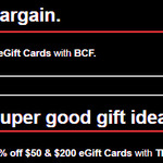 [Youi Rewards] 15% off eGift Cards: $50 & $200 The Super (Supercheap Auto/rebel/BCF), $50 & $100 BCF (Youi Customers Only)
