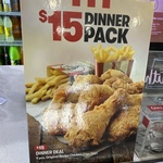 $15 "Bring Back Dinner Pack" (9 Pieces Original Chicken, 2 Large Chips) @ KFC