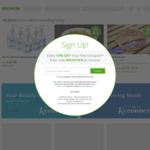 10% off Sitewide (Max $40 Discount) @ Groupon