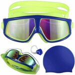 Kids Swim Goggles Set [Goggles + Swim Cap + Case + Nose Clip + Ear Plugs] $6.99 + Delivery ($0 w/ Prime/ $39 Spend) @ Amazon AU