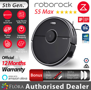 Xiaomi Mi Roborock S5 Max Black Australian Model Robot Vacuum Mop Cleaner 849 15 Was 999 Delivered Floralivings Ebay Ozbargain