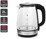 Kogan 2L Cordless Glass Kettle with Temp Control 2200W $29.99 + Delivery ($0 with Kogan First) @ Kogan